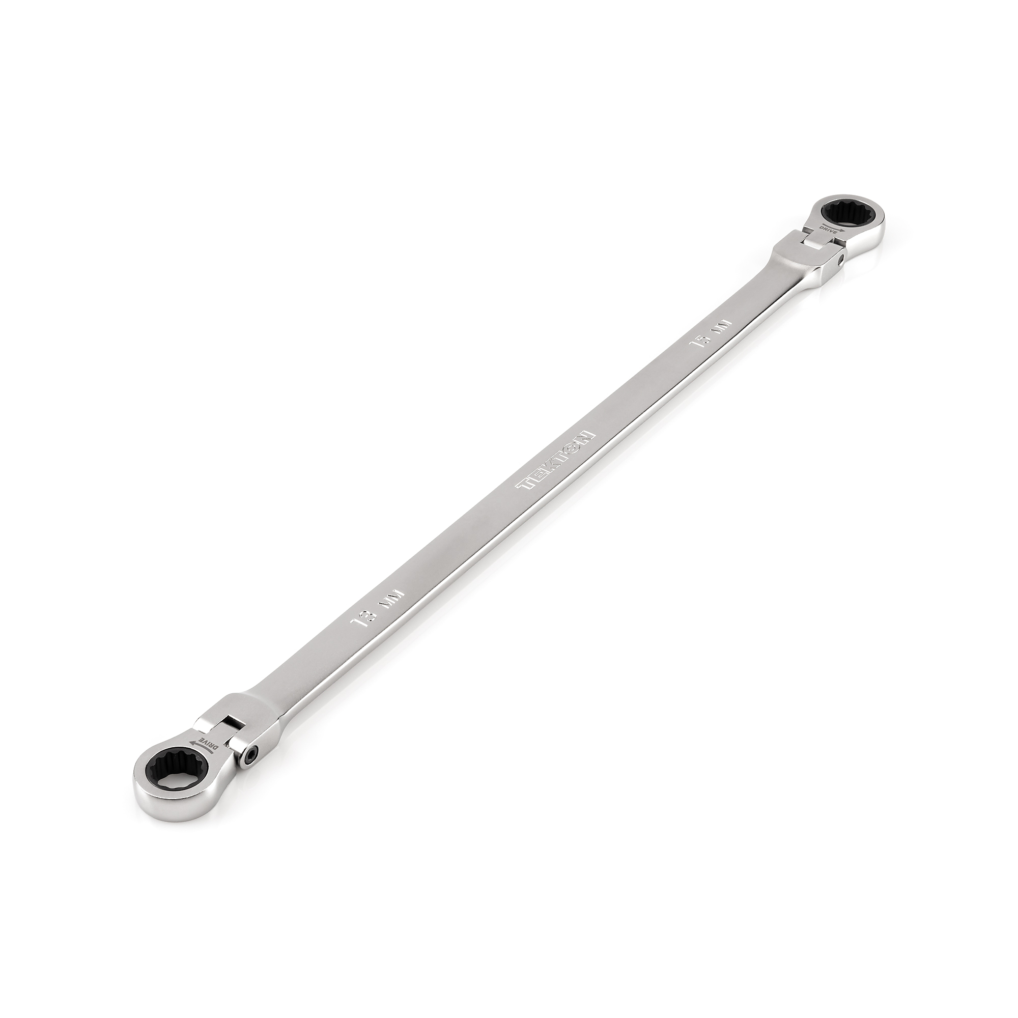 TEKTON 13 x 15 mm Long Flex Head 12-Point Ratcheting Box End Wrench | WRB36413